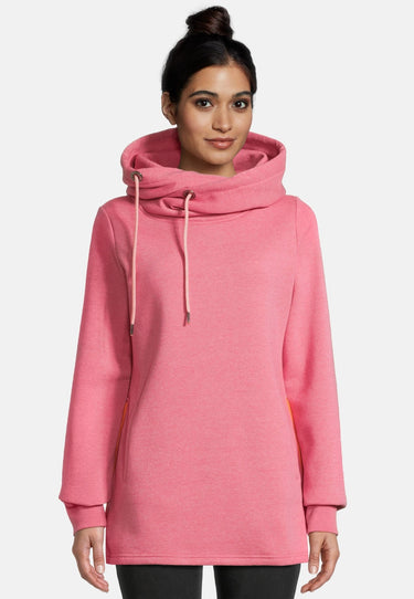 salzhaut - IRIS Damen Leicht tailliert - Hoodie - Kapuzenpullover - Langarmshirt - 1 - #farbe_raspberry