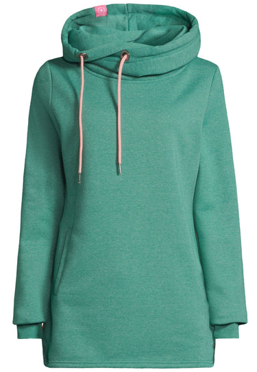 salzhaut - IRIS Damen Leicht tailliert - Hoodie - Kapuzenpullover - Langarmshirt - 7 - #farbe_bottle-green