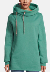 salzhaut - IRIS Damen Hoodie Leicht tailliert - adenauer & co - Anker - Basic - 9 - #farbe_Bottle Green