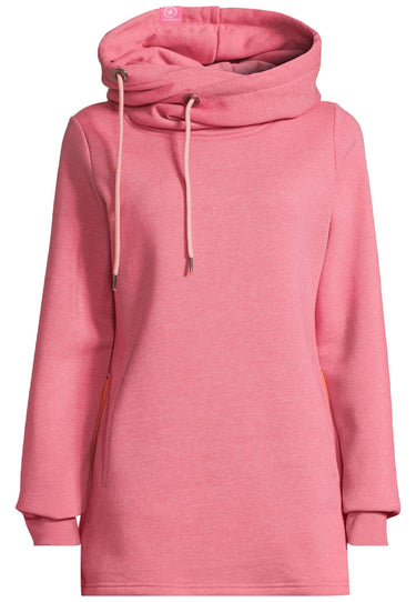 salzhaut - IRIS Damen Leicht tailliert - Hoodie - Kapuzenpullover - Langarmshirt - 2 - #farbe_raspberry
