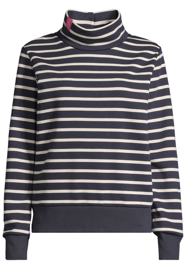 salzhaut - IRMGARD Damen Leicht tailliert - Hamburg - Pullover - Stehkragen - 2 - #farbe_navy-beige