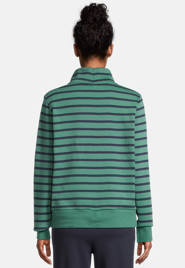 salzhaut - IRMGARD Damen Leicht tailliert - Hamburg - Pullover - Stehkragen - 9 - #farbe_bottle-green-navy