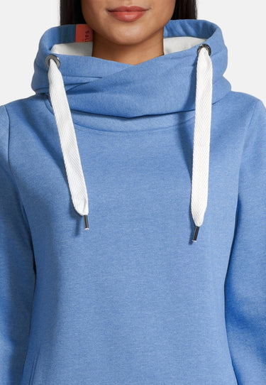 salzhaut - JESSI Damen Tailliert - Hoodie - Kapuzenpullover - Langarmshirt - 8 - #farbe_ocean-blue