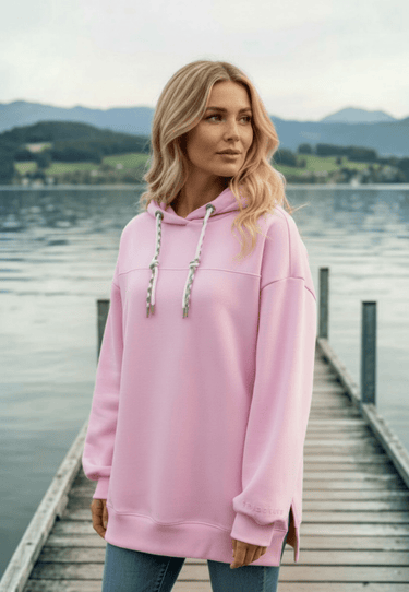 salzhaut - JULIANE Damen Hoodie Oversized - adenauer & co - Anker - Basic - 1 - #farbe_Rosé