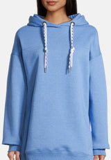 salzhaut - JULIANE Damen Hoodie Oversized - adenauer & co - Anker - Basic - 10 - #farbe_Ocean Blue