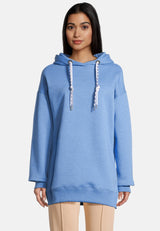 salzhaut - JULIANE Damen Hoodie Oversized - adenauer & co - Anker - Basic - 9 - #farbe_Ocean Blue