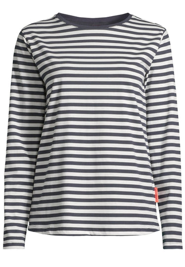 salzhaut - KANT - RINGEL Damen normale Passform - Hamburg - Langarmshirt - Rundhals - 2 - #farbe_navy-offwhite