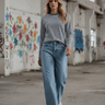 salzhaut - KANT - RINGEL Damen normale Passform - adenauer & co - Anker - Basic - 1 - #farbe_navy-offwhite