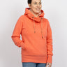 salzhaut - KARKJE Damen Oversized - Hoodie - Kapuzenpullover - Langarmshirt - 1 - #farbe_coral