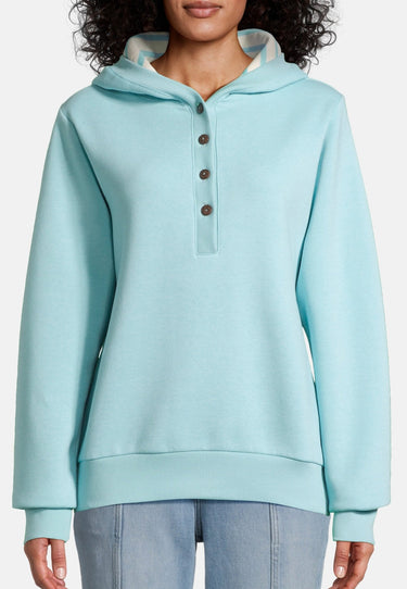 salzhaut - KÂT Damen Oversized - Hoodie - Kapuzenpullover - Langarmshirt - 8 - #farbe_aqua