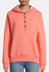 Salzhaut - KÂT Damen Oversized - Hoodie - Kapuzenpullover - Langarmshirt - 3 - #farbe_coral