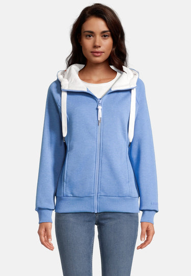 salzhaut - KATRIN Damen normale Passform - Hamburg - Hoodiejacke - Sweatjacke - 1 - #farbe_ocean-blue