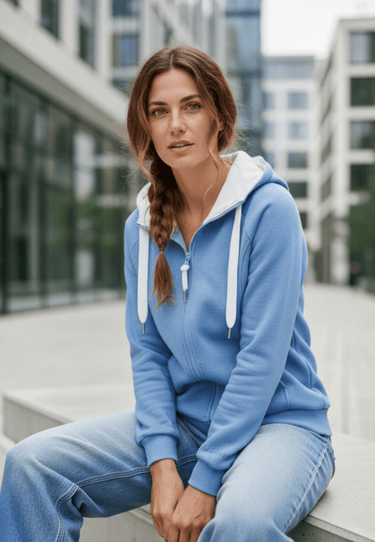 salzhaut - KATRIN Damen Sweatjacke normale Passform - adenauer & co - Anker - Basic - 1 - ##farbe_Ocean Blue