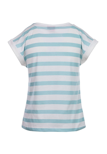 salzhaut - KAUKJE Damen Regular Fit - ringel - Rundhals - Spring 2025 - 3 - #farbe_beige-aqua