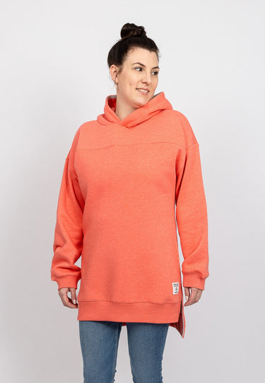 salzhaut - KESTÓÓNJE Damen Gerade - Hoodie - Kapuzenpullover - Langarmshirt - 1 - #farbe_coral