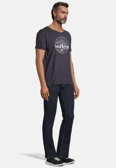 salzhaut - KIMM - CAMPER Herren Regular Fit - Frontprint - Rundhals - T-Shirt - 15 - #farbe_navy