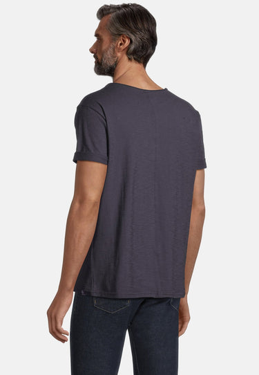 salzhaut - KIMM - CAMPER Herren Regular Fit - Frontprint - Rundhals - T-Shirt - 14 - #farbe_navy