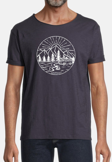 salzhaut - KIMM - CAMPER Herren Regular Fit - Frontprint - Rundhals - T-Shirt - 13 - #farbe_navy