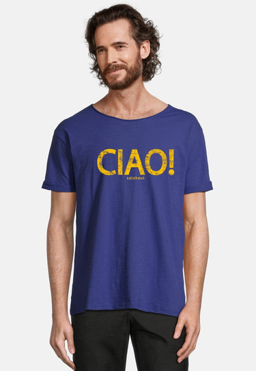 salzhaut - KIMM - CIAO Herren Regular Fit - Frontprint - Rundhals - T-Shirt - 6 - #farbe_indigo
