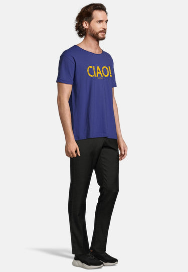 salzhaut - KIMM - CIAO Herren Regular Fit - Frontprint - Rundhals - T-Shirt - 10 - #farbe_indigo