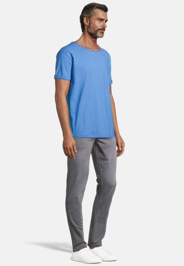 salzhaut - KIMM Herren Regular Fit - Basic Casual - Rundhals - T-Shirt - 10 - #farbe_ocean-blue