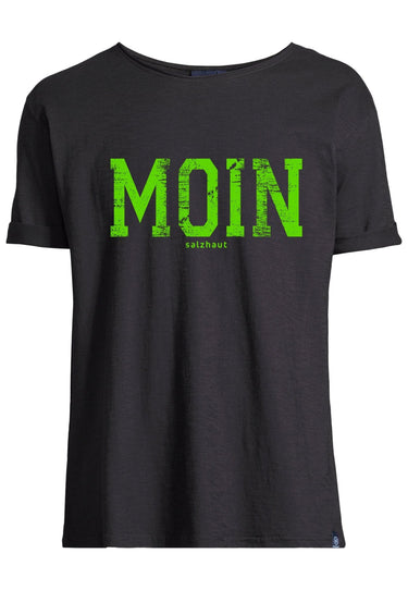 salzhaut - KIMM - MOIN Herren Regular Fit - Frontprint - Rundhals - T-Shirt - 7 - #farbe_black-lime-green