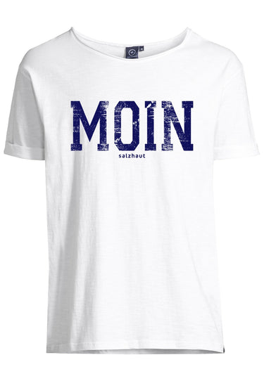 salzhaut - KIMM - MOIN Herren Regular Fit - Frontprint - Rundhals - T-Shirt - 12 - #farbe_white-navy