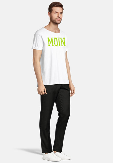 salzhaut - KIMM - MOIN Herren Regular Fit - Frontprint - Rundhals - T-Shirt - 30 - #farbe_white