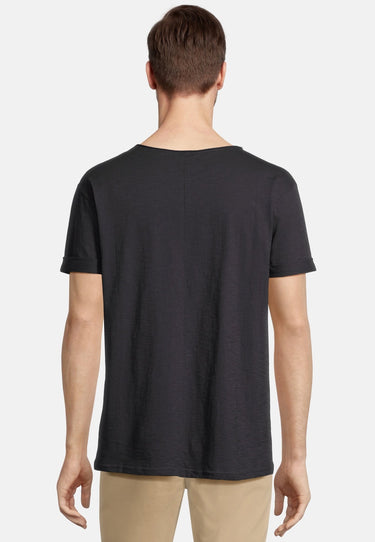 salzhaut - KIMM - MOIN Herren Regular Fit - Frontprint - Rundhals - T-Shirt - 9 - #farbe_black-lime-green