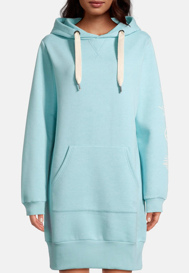 salzhaut - KLÃIDE Damen Oversized - Fleecehoodie - Hoodie - Hoodiekleid - 8 - #farbe_aqua
