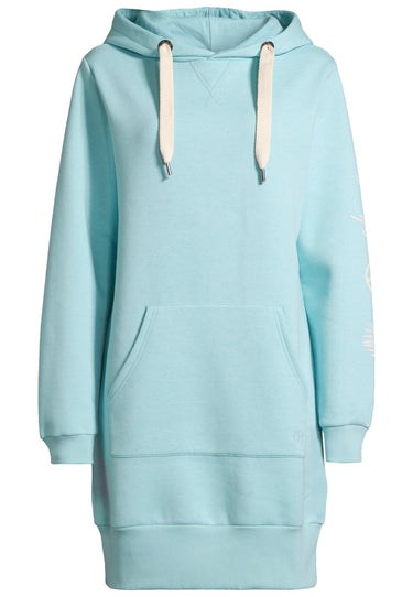 salzhaut - KLÃIDE Damen Oversized - Fleecehoodie - Hoodie - Hoodiekleid - 7 - #farbe_aqua