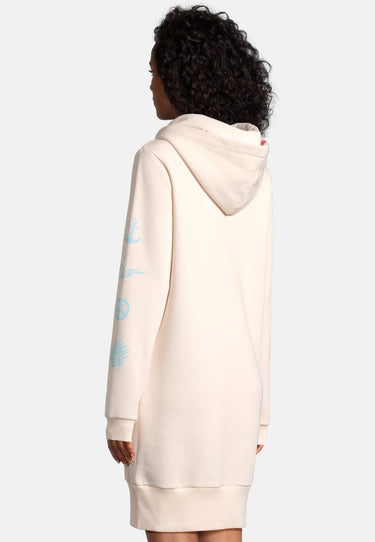 salzhaut - KLÃIDE Damen Oversized - Fleecehoodie - Hoodie - Hoodiekleid - 4 - #farbe_beige