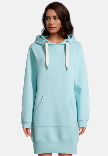 salzhaut - KLÃIDE Damen Oversized - Fleecehoodie - Hoodie - Hoodiekleid - 6 - #farbe_aqua