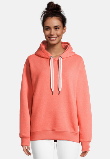 salzhaut - KOFJE Damen normale Passform - Hoodie - Kapuzenpullover - Langarmshirt - 6 - #farbe_coral