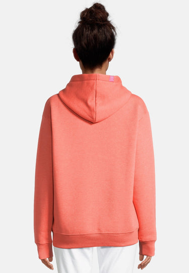 salzhaut - KOFJE Damen normale Passform - Hoodie - Kapuzenpullover - Langarmshirt - 9 - #farbe_coral