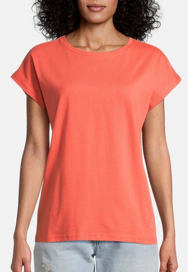 salzhaut - KÖÖKEN Damen normale Passform - Hamburg - Rundhals - T-Shirt - 8 - #farbe_coral