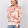 salzhaut - KÓÓVELJĀU Damen normale Passform - Hamburg - Pullover - Stehkragen - 5 - #farbe_beige-coral