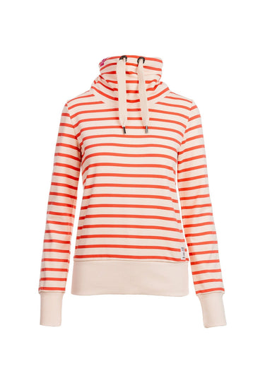 salzhaut - KÓÓVELJĀU Damen normale Passform - Hamburg - Pullover - Stehkragen - 6 - #farbe_beige-coral