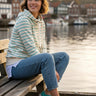 salzhaut - KÓÓVELJĀU Damen Sweatshirt normale Passform - adenauer & co - Anker - Basic - 1 - #farbe_Beige Aqua
