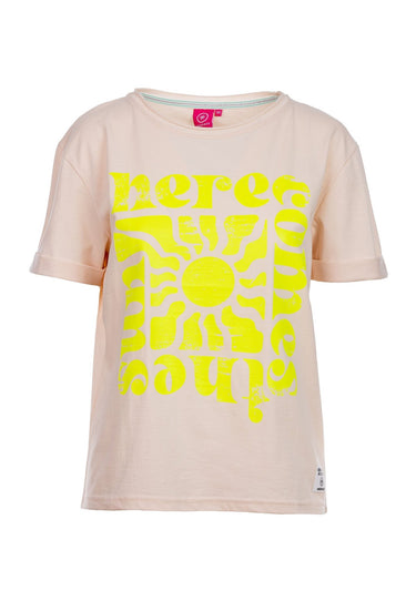 salzhaut - KŌPHŪS Damen Oversized - Frontprint - Oversize - Rundhals - 2 - #farbe_beige