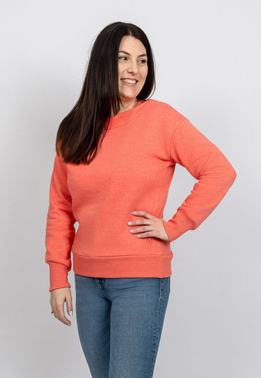 salzhaut - KÖYLSGĞAP Damen Oversized - Boatneck - Hamburg - Sweatshirt - 4 - #farbe_coral