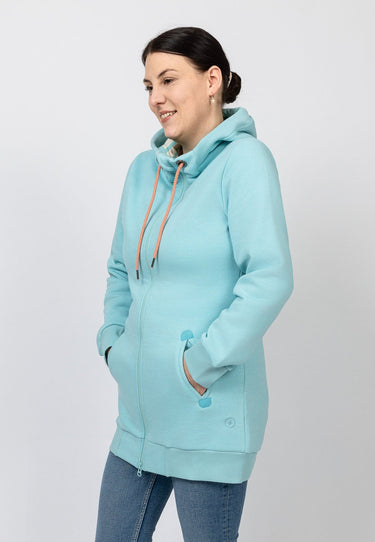 salzhaut - KRAUĞ Damen normale Passform - Hamburg - Hoodiejacke - kuschelig - 12 - #farbe_aqua