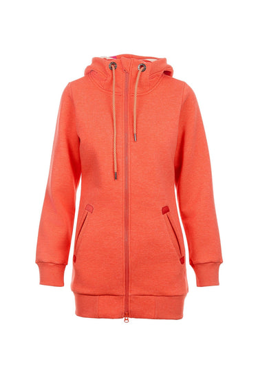 salzhaut - KRAUĞ Damen normale Passform - Hamburg - Hoodiejacke - kuschelig - 6 - #farbe_coral