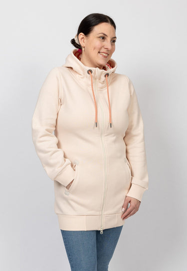 salzhaut - KRAUĞ Damen normale Passform - Hamburg - Hoodiejacke - kuschelig - 1 - #farbe_beige