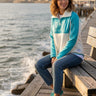 salzhaut - KRÖJKE Damen Sweatshirt Regular Fit - adenauer & co - Anker - Basic - 1 - #farbe_Beige Aqua