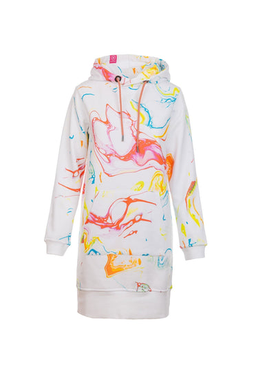 salzhaut - KRŪD Damen Oversized - Hamburg - Hoodiekleid - Kapuze - 2 - #farbe_beige