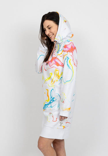 salzhaut - KRŪD Damen Oversized - Hamburg - Hoodiekleid - Kapuze - 4 - #farbe_beige