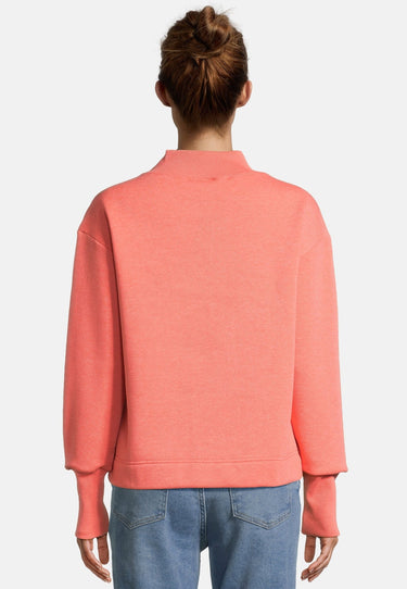salzhaut - KRÜÜS Damen Oversized - Hamburg - Stehkragen - Sweatshirt - 4 - #farbe_coral