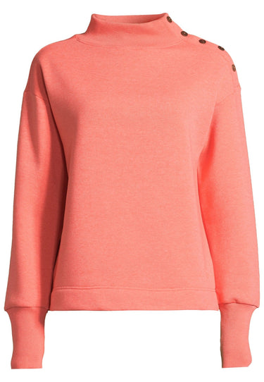 salzhaut - KRÜÜS Damen Oversized - Hamburg - Stehkragen - Sweatshirt - 2 - #farbe_coral