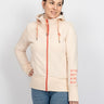 salzhaut - Künstwārk Damen Tailliert - Hamburg - Hoodie - Hoodiejacke - 1 - #farbe_beige